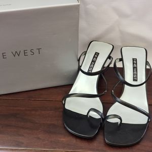 Nine West strappy kitten heel shoes